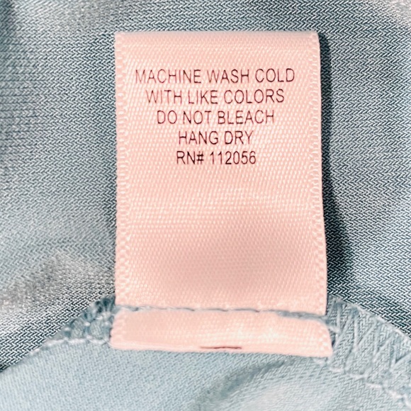 Zenana Mock Neck A-line Hem Top ITY Blue Size XL - Picture 10 of 10